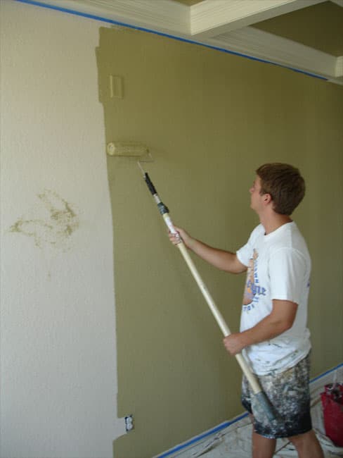 Paint applied with a brush by BrothersPaint.com
